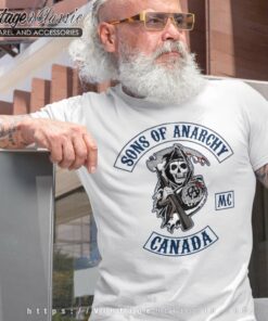Sons Of Anarchy Mc Canada Biker T shirt