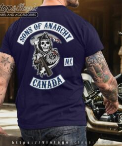 Sons Of Anarchy Mc Canada T shirt Backside