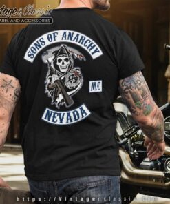 Sons Of Anarchy Mc Nevada T shirt Backside