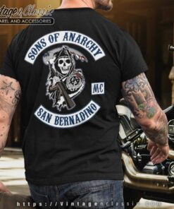 Sons Of Anarchy Mc San Bernadino T shirt Backside