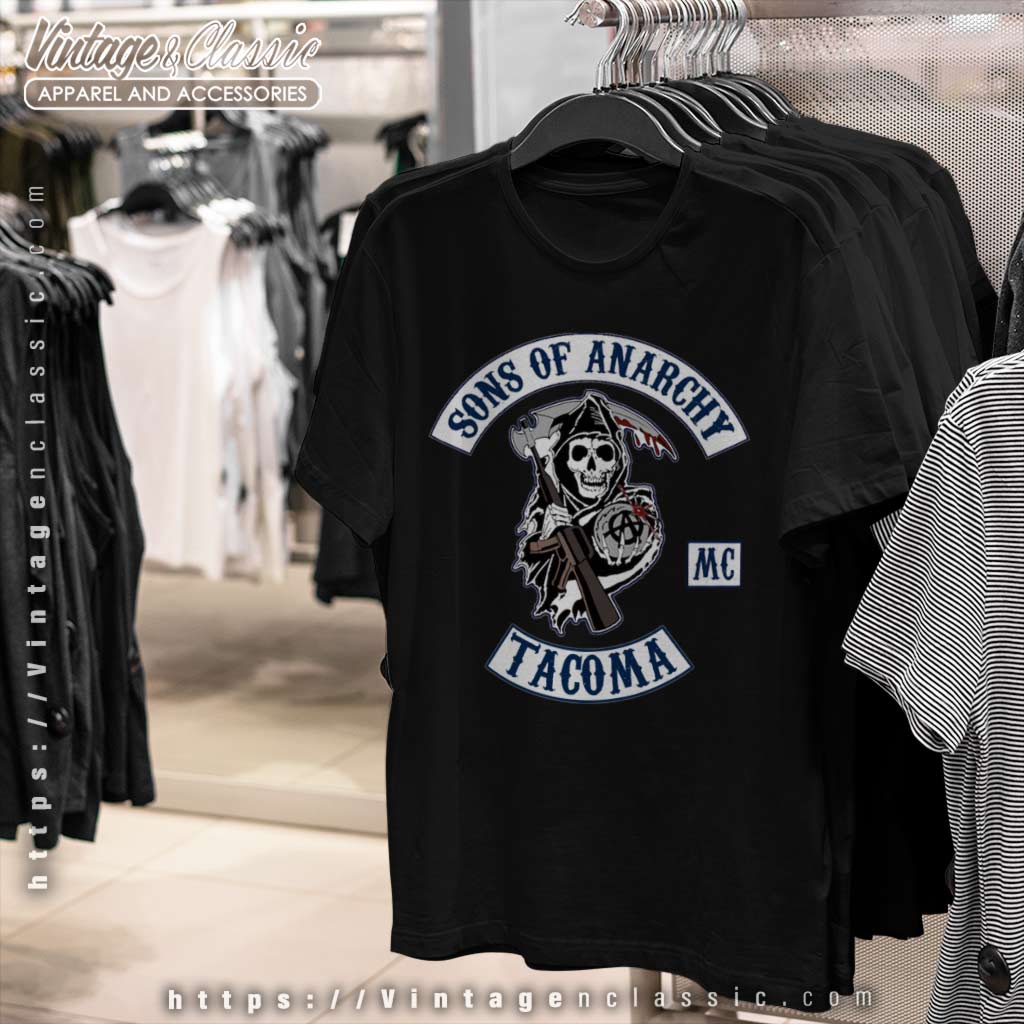 Sons Of Anarchy MC Tacoma Shirt - Vintagenclassic Tee