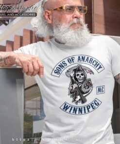 Sons Of Anarchy Mc Winnipeg Biker T shirt