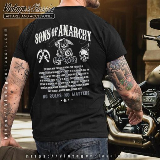 Sons Of Anarchy No Rules No Masters Shirt