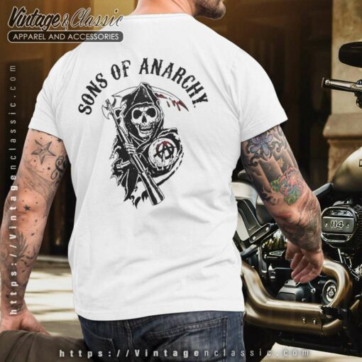 Sons Of Anarchy Reaper Logo Skull Shirt