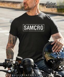Sons Of Anarchy Samcro Logo T Shirt Black