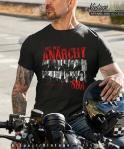 Sons of Anarchy Get Into Anarchy T Shirt Black