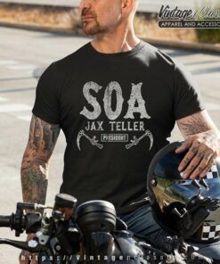 Sons of Anarchy Jax Teller President T Shirt Black