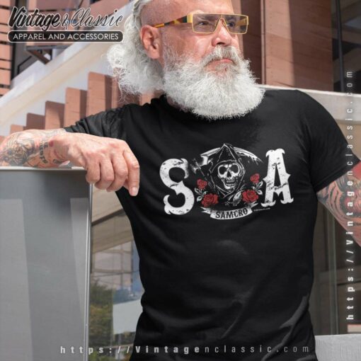 Sons of Anarchy SAMCRO Roses Shirt