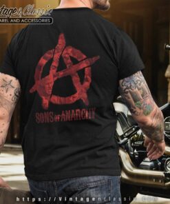 Sons of Anarchy Stamp Logo T Shirt Back