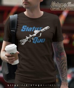 Status Quo Rocket Logo T Shirt