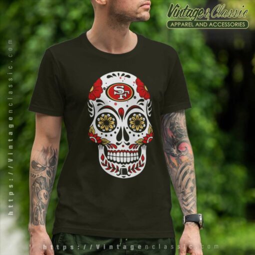 Sugar Skull San Francisco 49ers Shirt