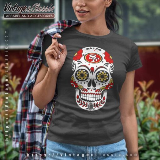 Sugar Skull San Francisco 49ers Shirt