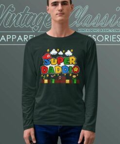 Super Daddio Funny Daddy Fathers Day Longsleeves 1