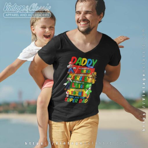 Super Mario Daddy Shirt, Gift For Father’s Day Tshirt