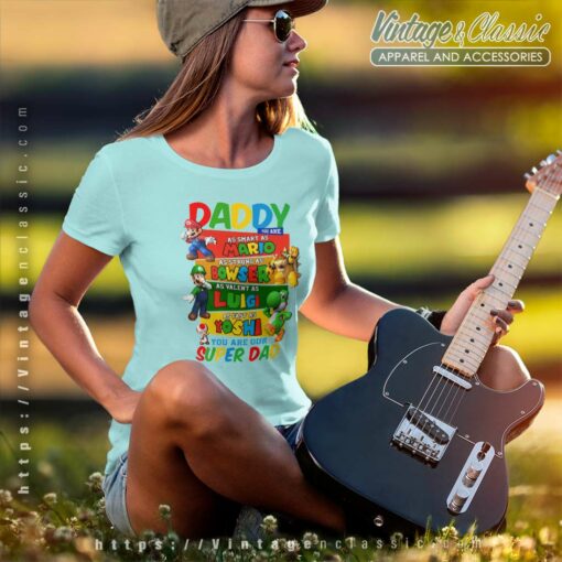 Super Mario Daddy Shirt, Gift For Father’s Day Tshirt