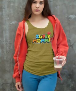 Super Mommio Game Mothers Day Tank Top Racerback