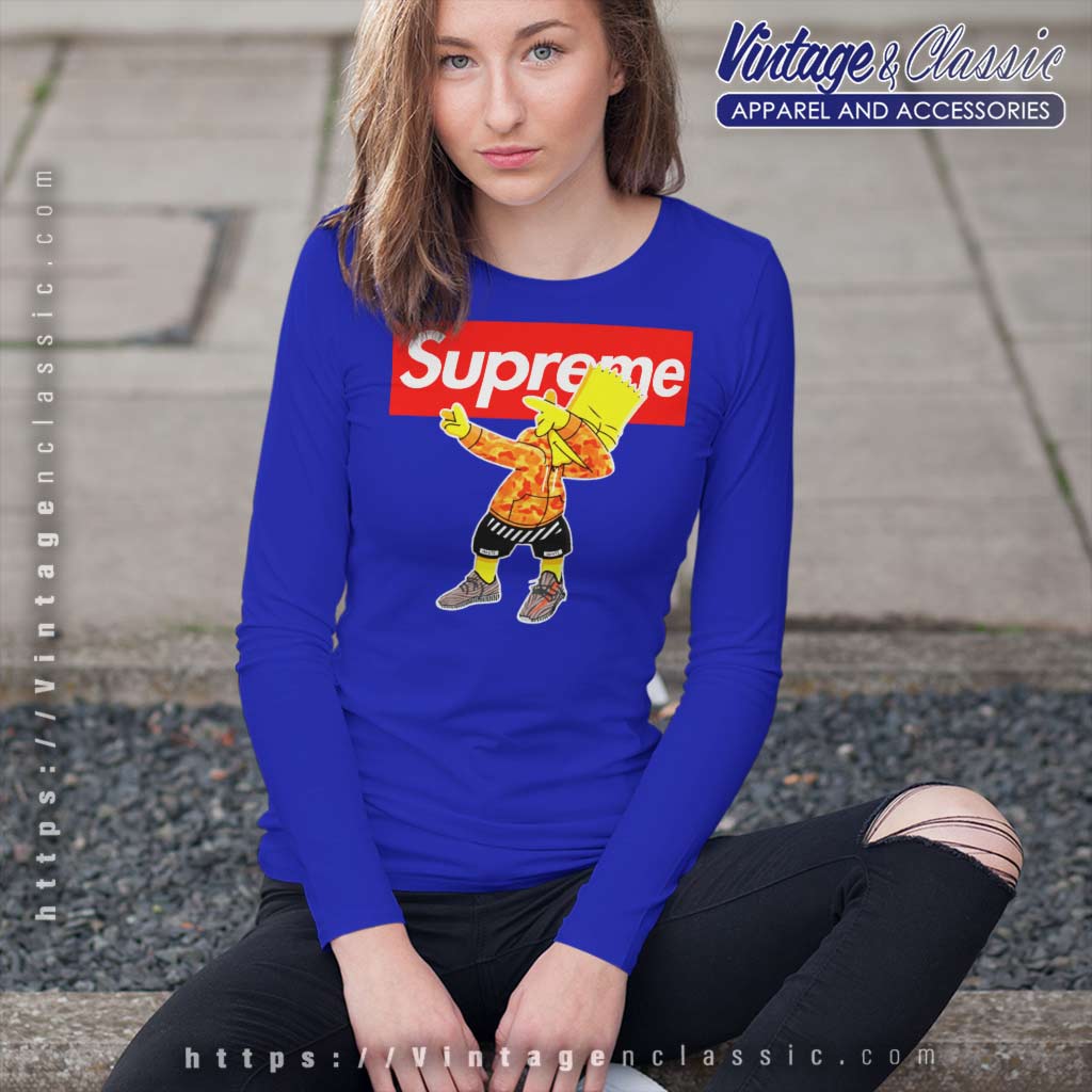Supreme Bart Simpson Dabbing Shirt - Printed Brand