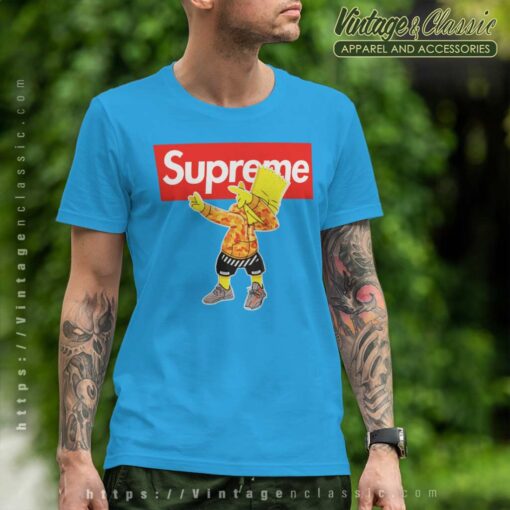 Supreme Bart Simpson Dabbing Shirt