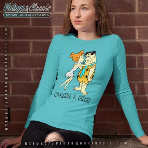 The Flintstones Wilma Kissing Fred Shirt