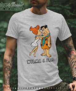 The Flintstones Wilma Kissing Fred T Shirt