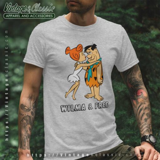 The Flintstones Wilma Kissing Fred Shirt