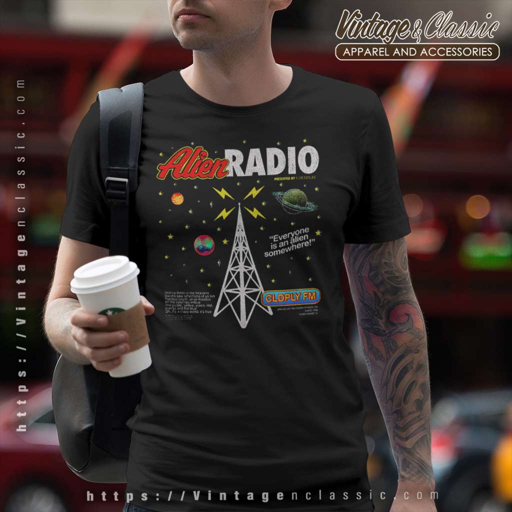 Coldplay US Alien Radio Music of The Spheres World Tour 2022 T-Shirt XXL (Coldplay Official STORE)