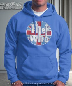 The Who Distressed Union Jack Circle Logo Hoodie
