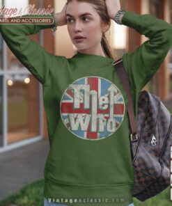 The Who Distressed Union Jack Circle Logo Sweatshirt