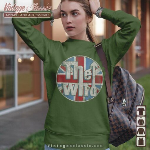 The Who Distressed Union Jack Circle Logo Shirt