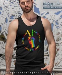 There Are More Than Two Genders Lgbtq Gift Tank Top Racerback