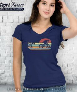 This Is The Way Cyclist Gift Shirt World Bicycle Day V Neck TShirt