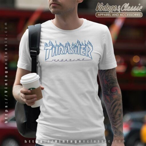 Thrasher Blue Flame Shirt