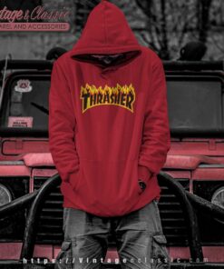 Thrasher Flame Big Logo Hoodie