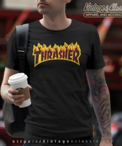 Thrasher Flame Big Logo T Shirt