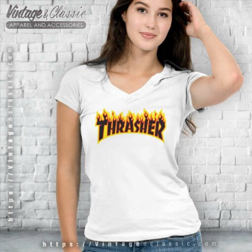 Thrasher Flame Big Logo Shirt
