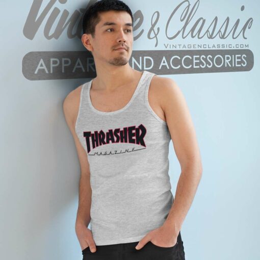Thrasher Magazine Red Black Logo Shirt