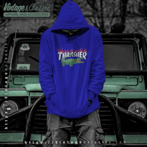Thrasher X Lacoste Collaboration Shirt
