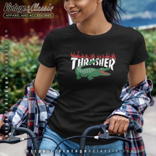 Thrasher X Lacoste Collaboration Shirt