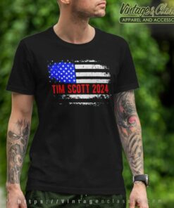Tim Scott 2024 For President Flag T Shirt