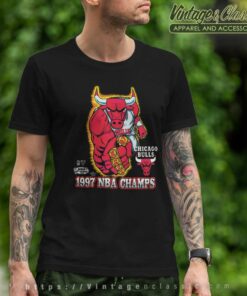 Vintage 1997 Chicago Bulls 5 Peat Nba Champs T Shirt