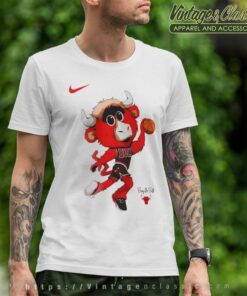 Chicago Bulls Benny The Bull T-Shirt from Homage. | Charcoal | Vintage Apparel from Homage.