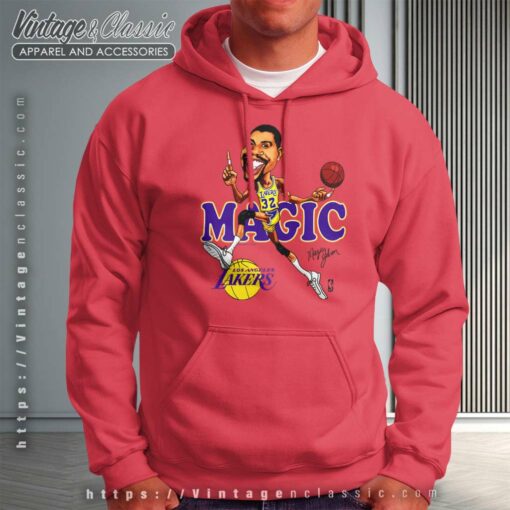 Magic Johnson Caricature Lakers Shirt