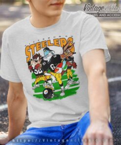 Vintage Pittsburgh Steelers Looney Tunes 90s Nfl Football Cartoon T Shirt