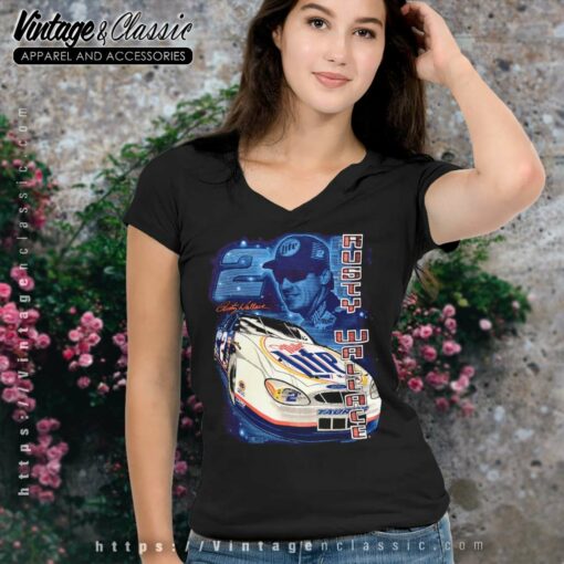 Vintage Rusty Wallace Miller Lite Ford Shirt, Ford Taurus Nascar