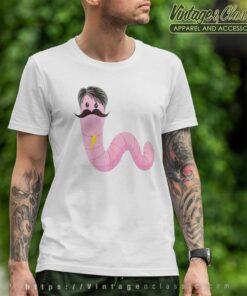 Worm With A Mustache Meme T Shirt
