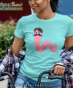 Worm With A Mustache Meme Women TShirt
