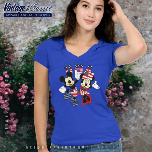 1776 Mickey Minnie 4th of July Flag Shirt