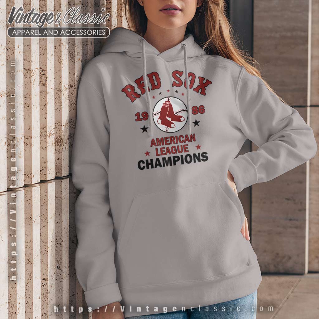 1986 Boston Red Sox American League Champions Logo Shirt - High