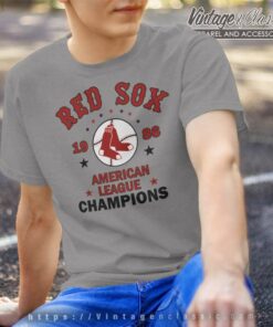 1986 Boston Red Sox American League Champions Logo T Shirt
