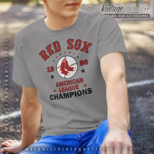 1986 Boston Red Sox American League Champions Logo Shirt